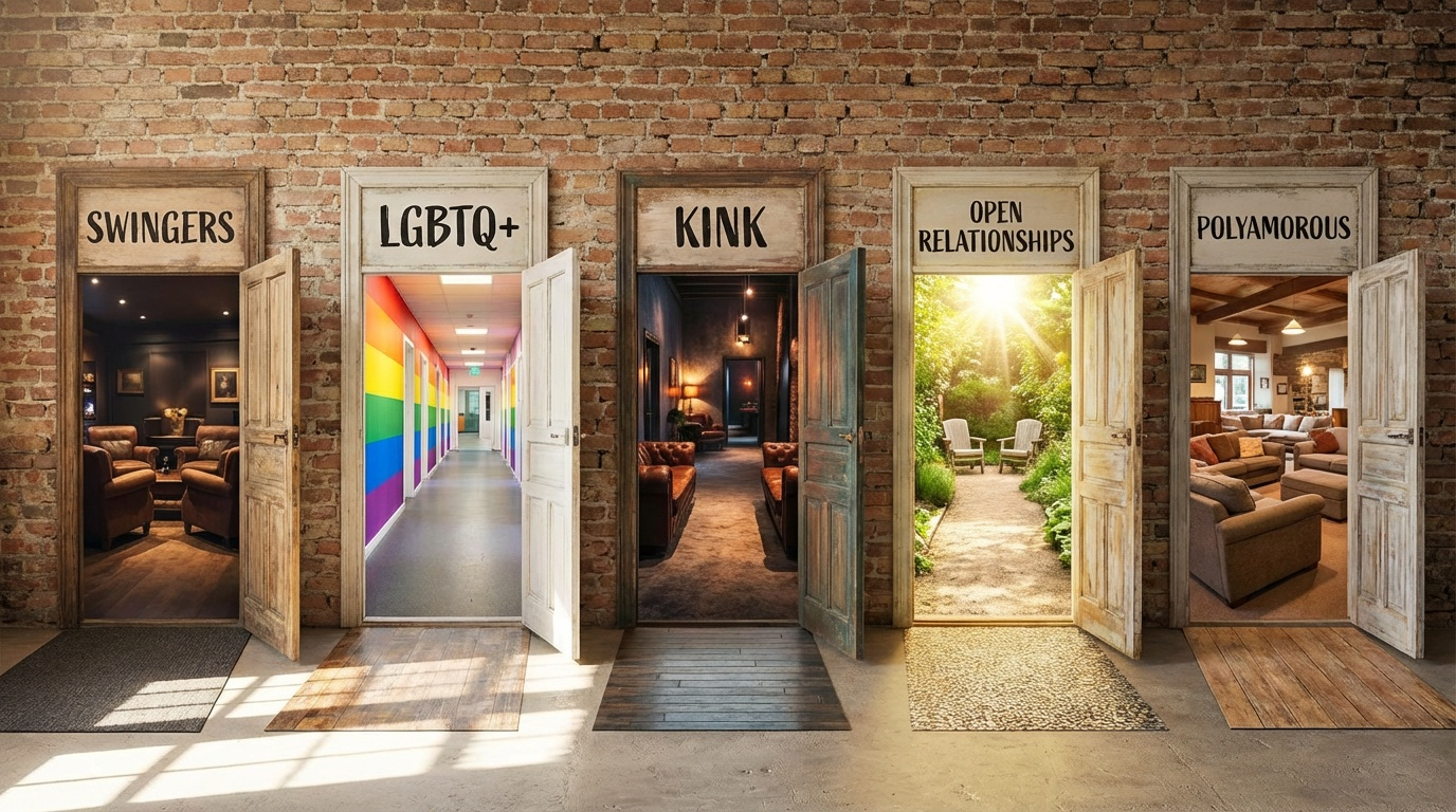 Lucky Lifestyles offers multiple lifestyle choices swinger, LGBTQ+, kink, open relationship, or polyamorous