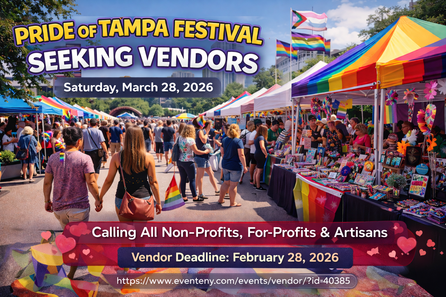 Pride of Tampa Festival Seeking Vendors for March 28