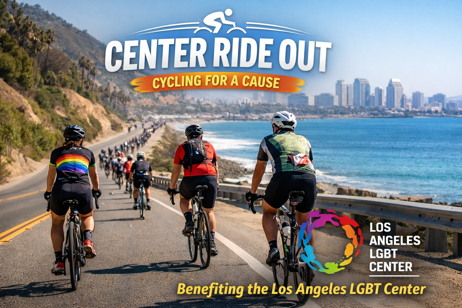 Los Angeles LGBT Center Cycling Fundraiser Center Ride Out